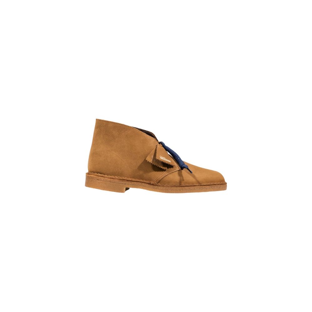 Clarks Beige Suede Leather Ankle Boots