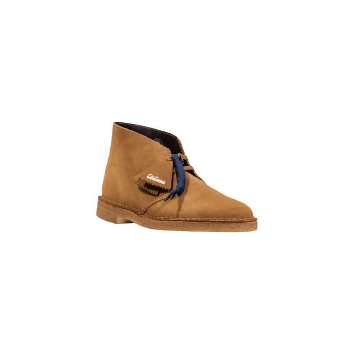 Clarks Beige Suede Leather Ankle Boots