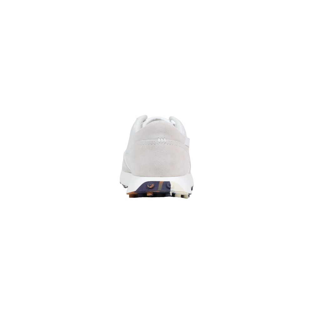 Diesel White Leather Athletic Sneakers