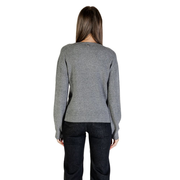 Liu Jo Gray Viscose Sweatshirt
