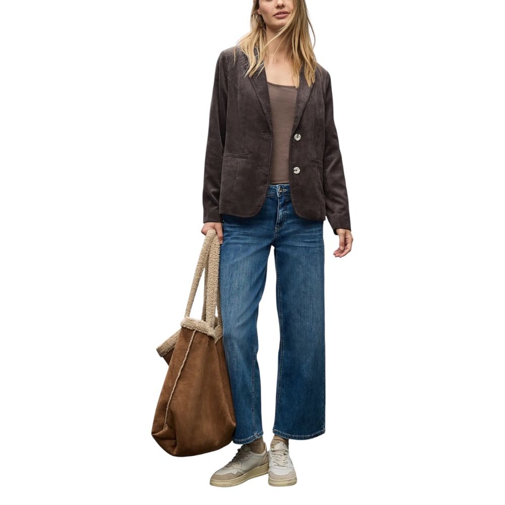 Street One Brown Polyester Blazer