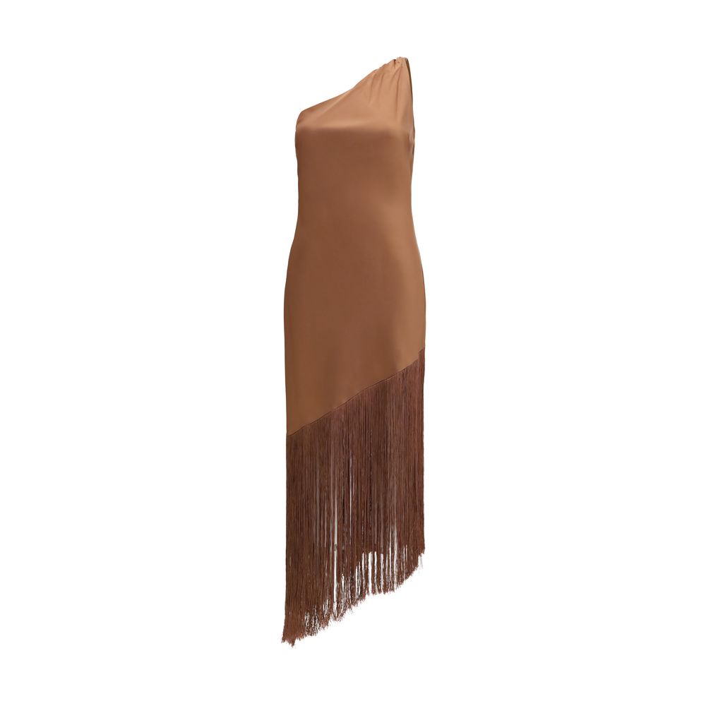 PINKO Brown Polyester Casual Dress