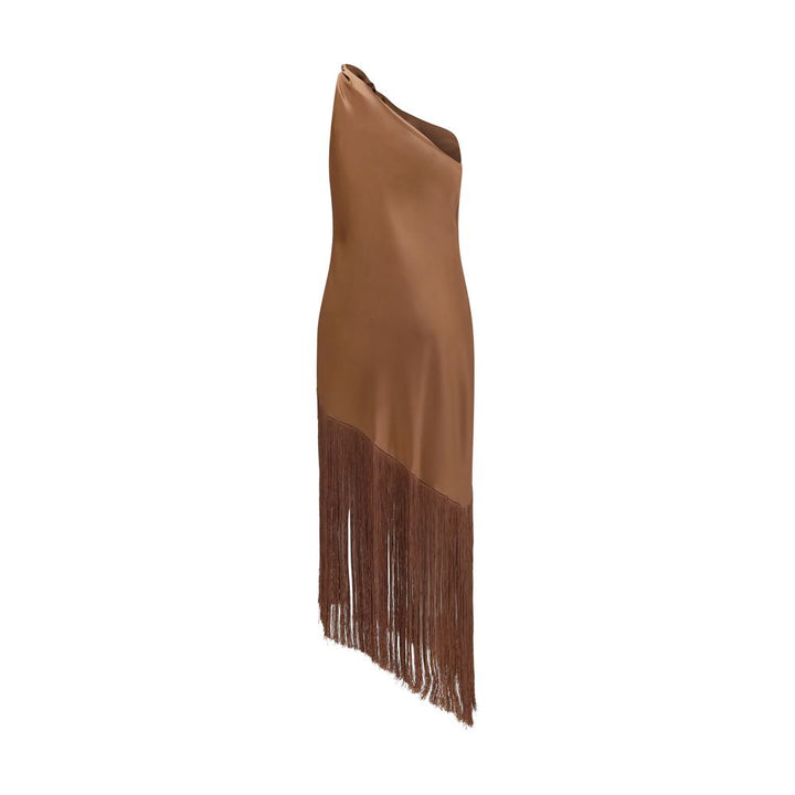 PINKO Brown Polyester Casual Dress