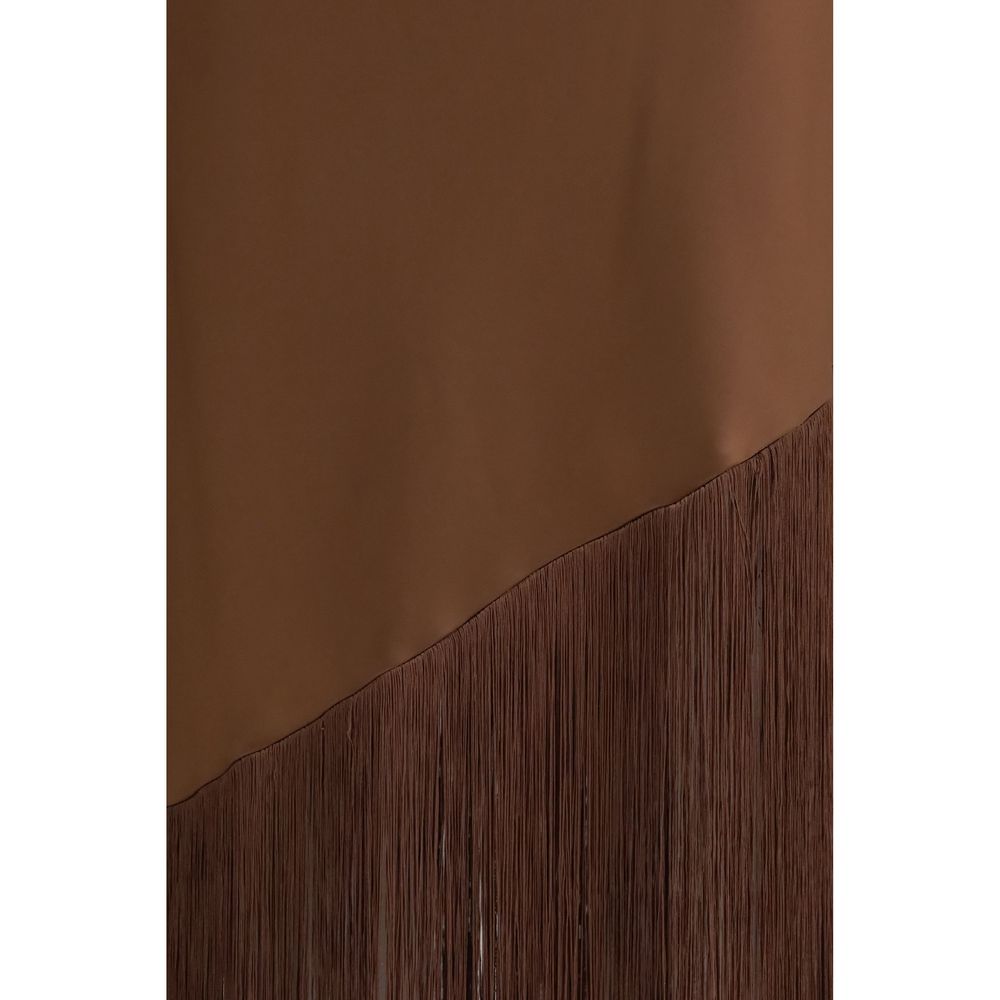 PINKO Brown Polyester Casual Dress