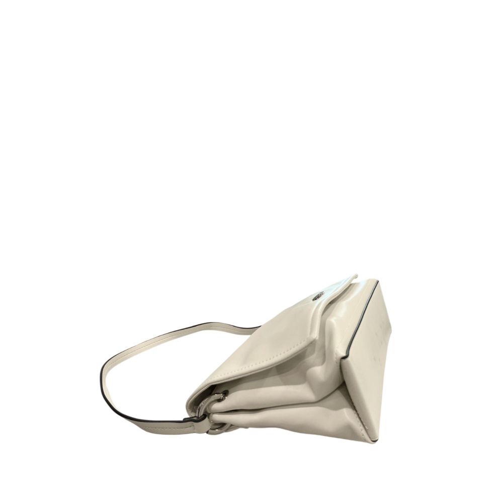 Twinset White PU Women Shoulder Bag
