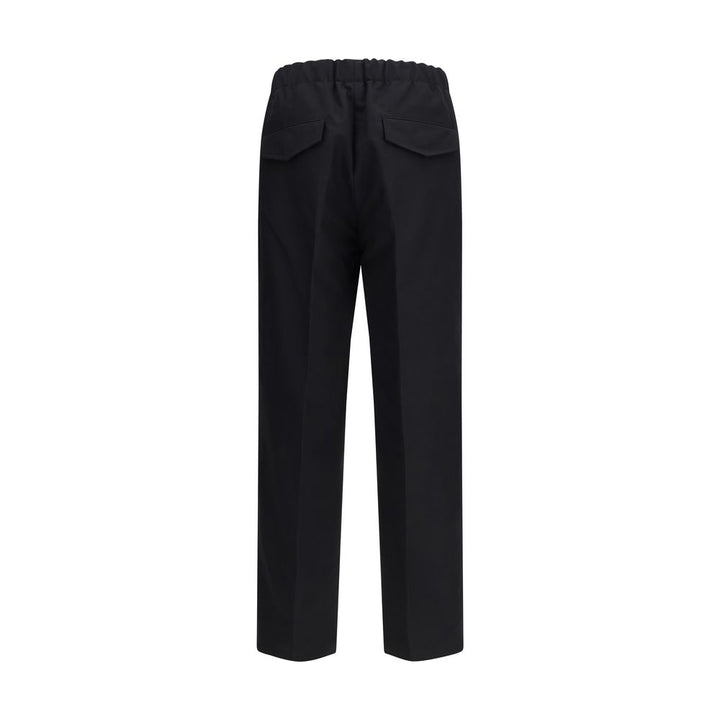 Jil Sander Black Cotton Casual Pants
