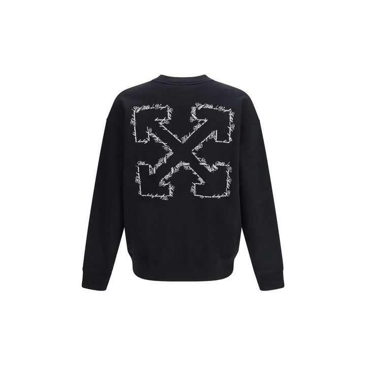 Off-White Black Cotton Sweatshirt