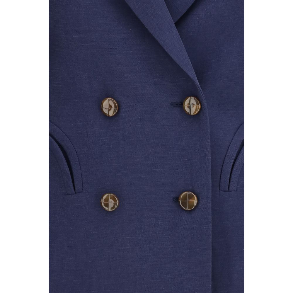 Blazé Milano Blue Linen Blazer