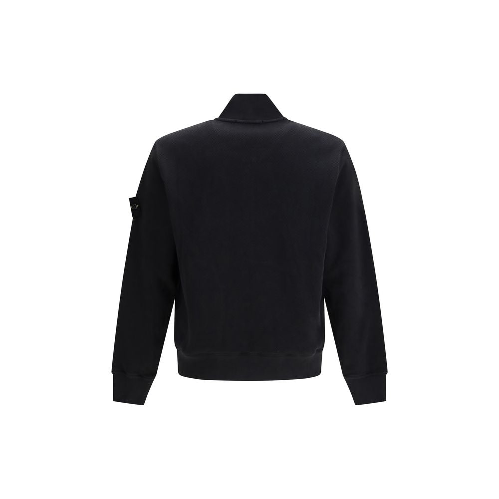 Stone Island Black Cotton Bomber