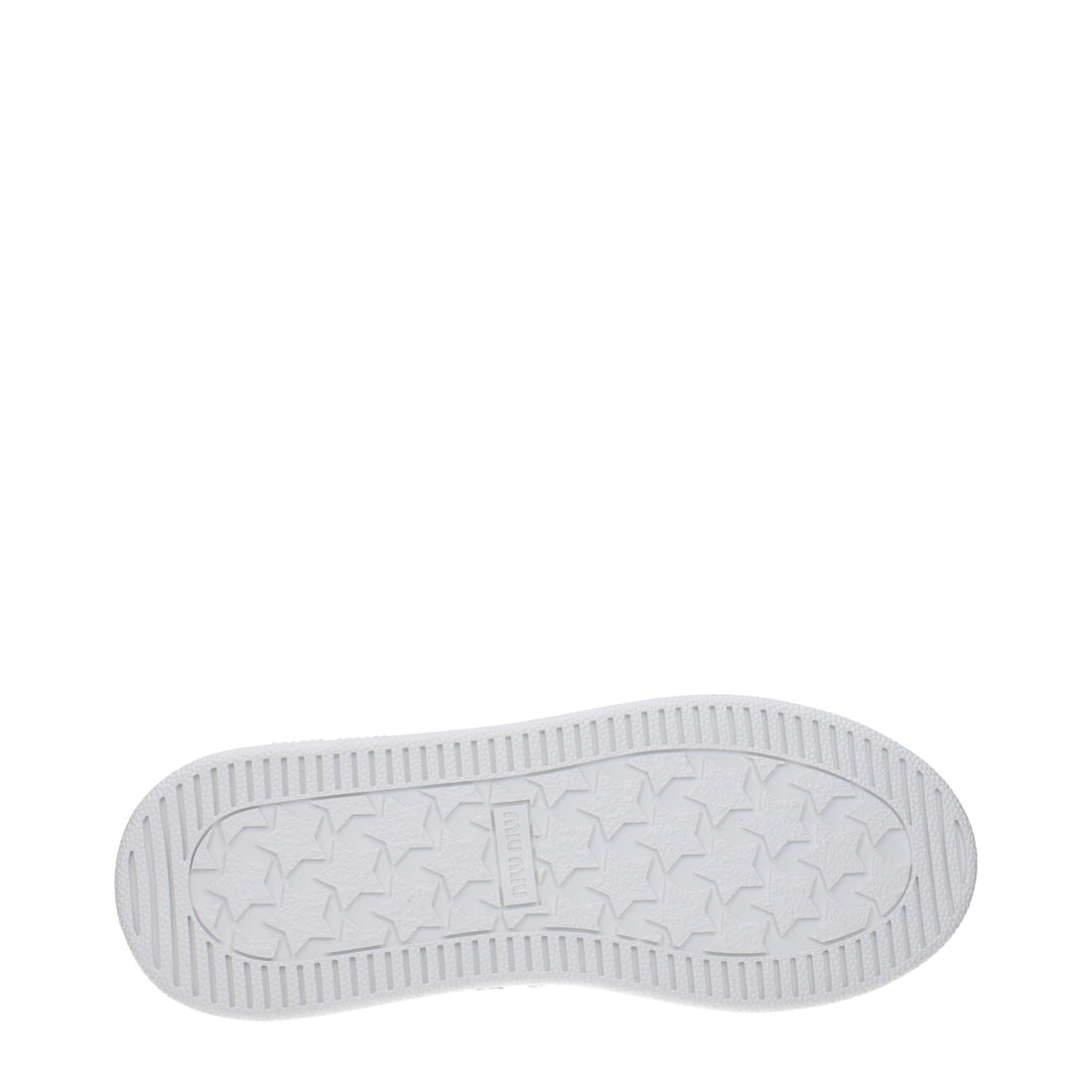 Miu Miu White Leather Low Top Sneakers