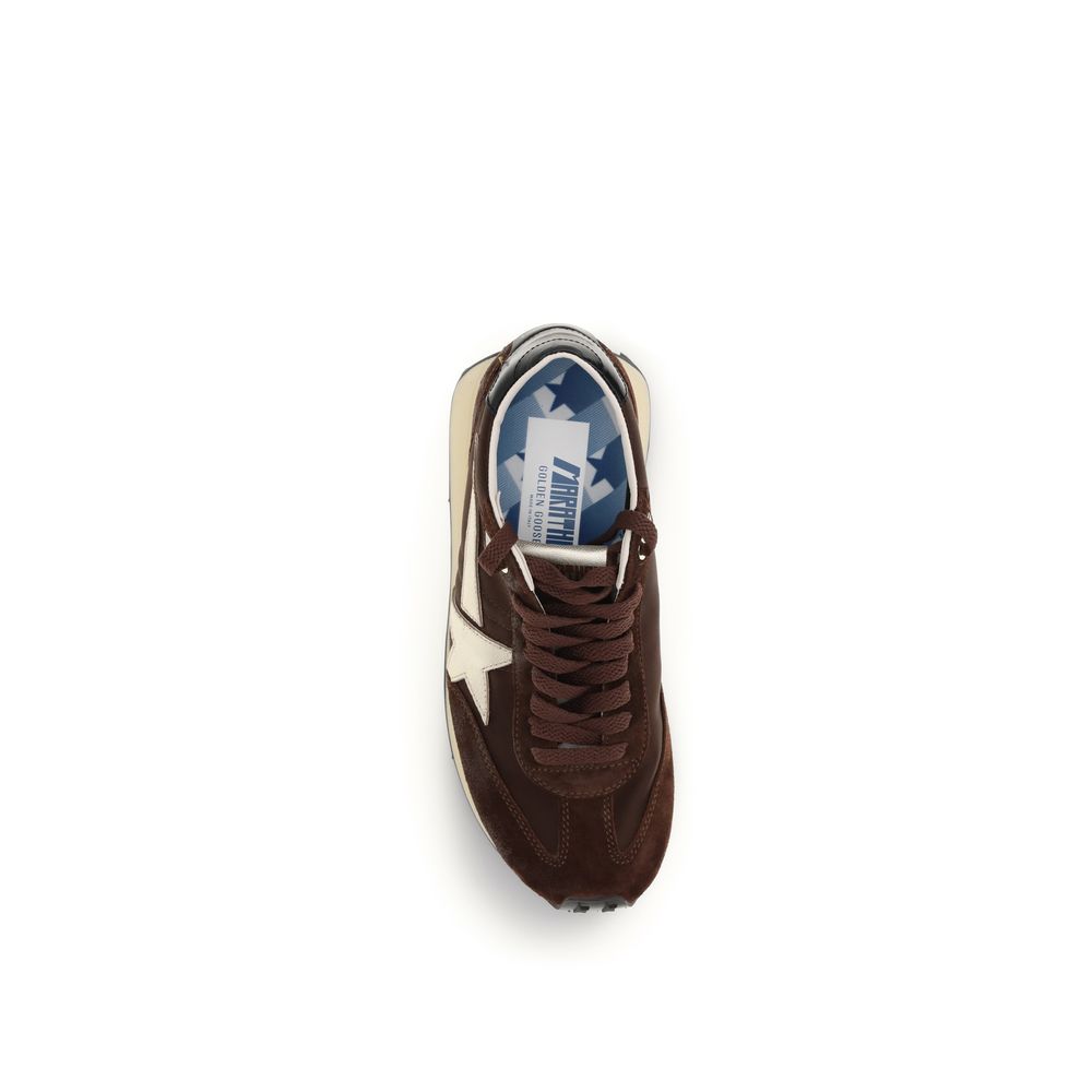 Golden Goose Brown Calf Leather Bos Taurus Athletic Sneakers