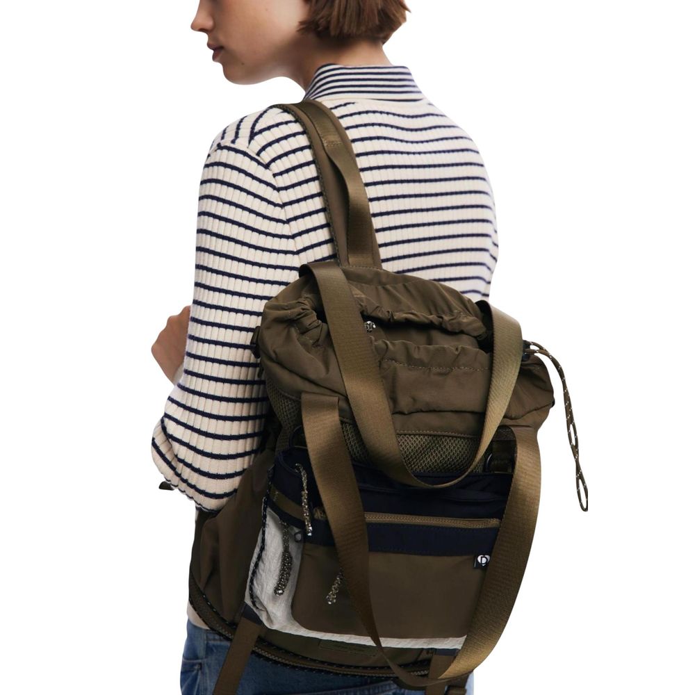 Desigual Green Polyester Backpack