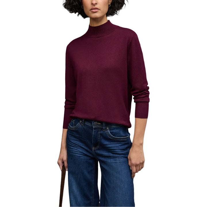 Street One Bordeaux Viscose Sweatshirt