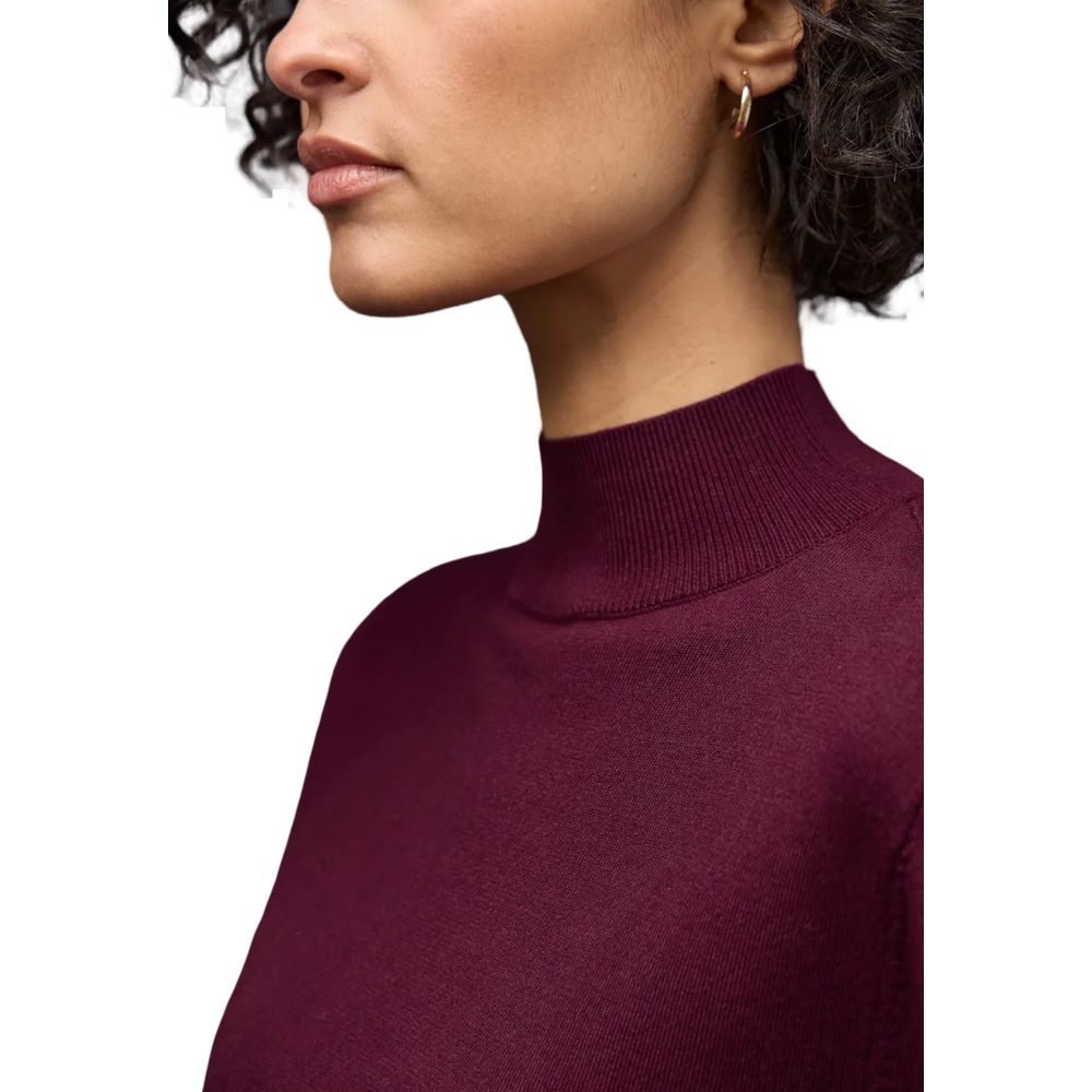 Street One Bordeaux Viscose Sweatshirt