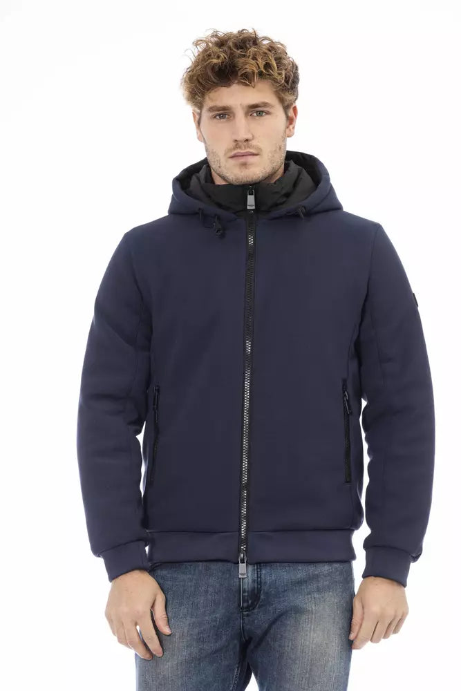 Baldinini Trend Blue Polyester Bomber