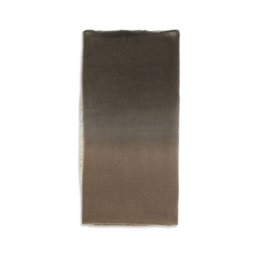 Mirror In The Sky Brown Cashmere Scarf