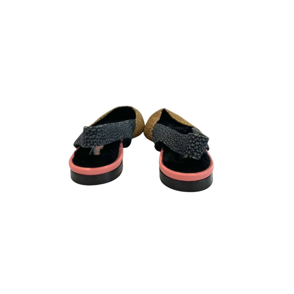 Borbonese Beige Leather Women Ballet Flat