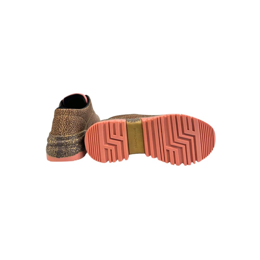 Borbonese Beige Genuine Leather Sneaker
