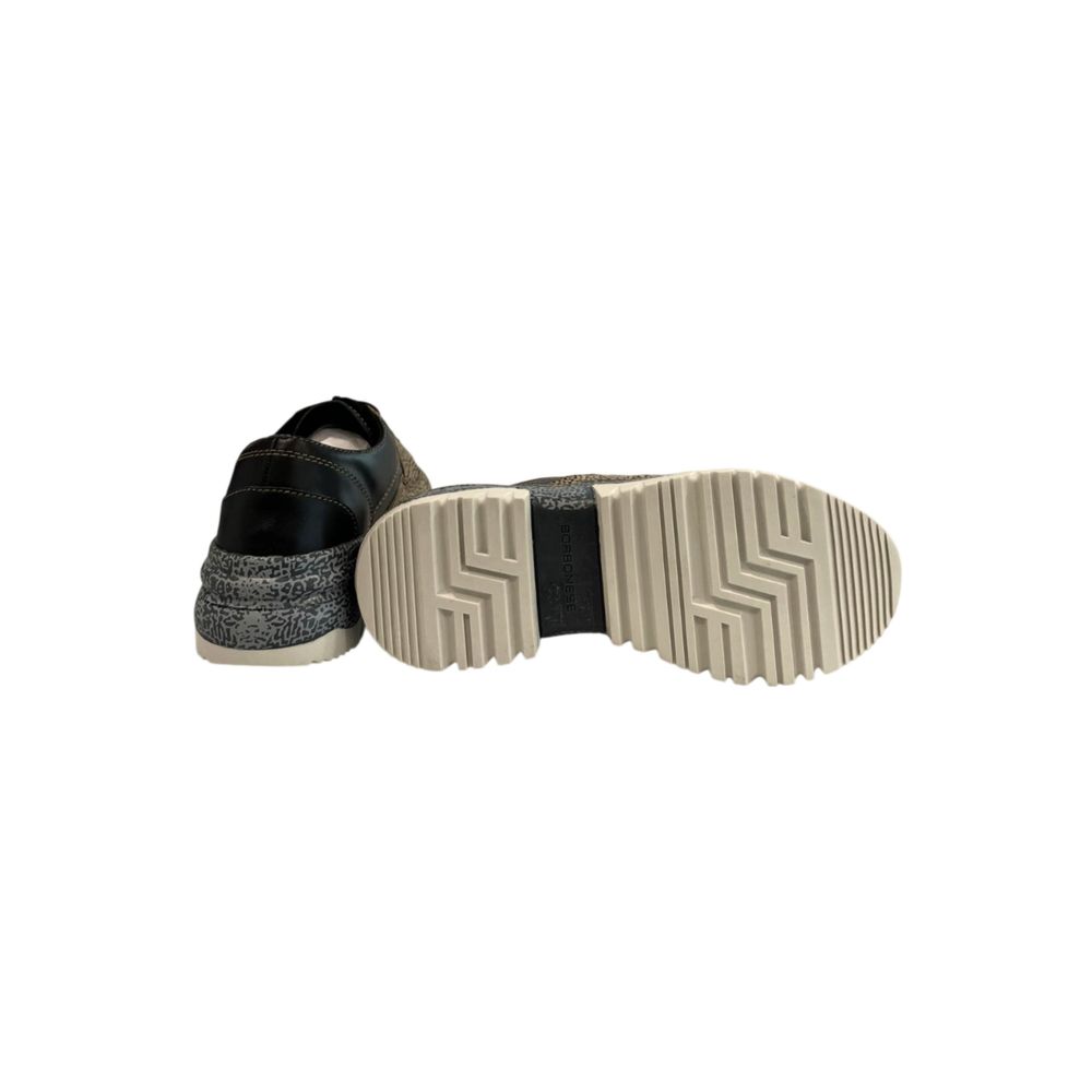 Borbonese Beige Genuine Leather Sneaker