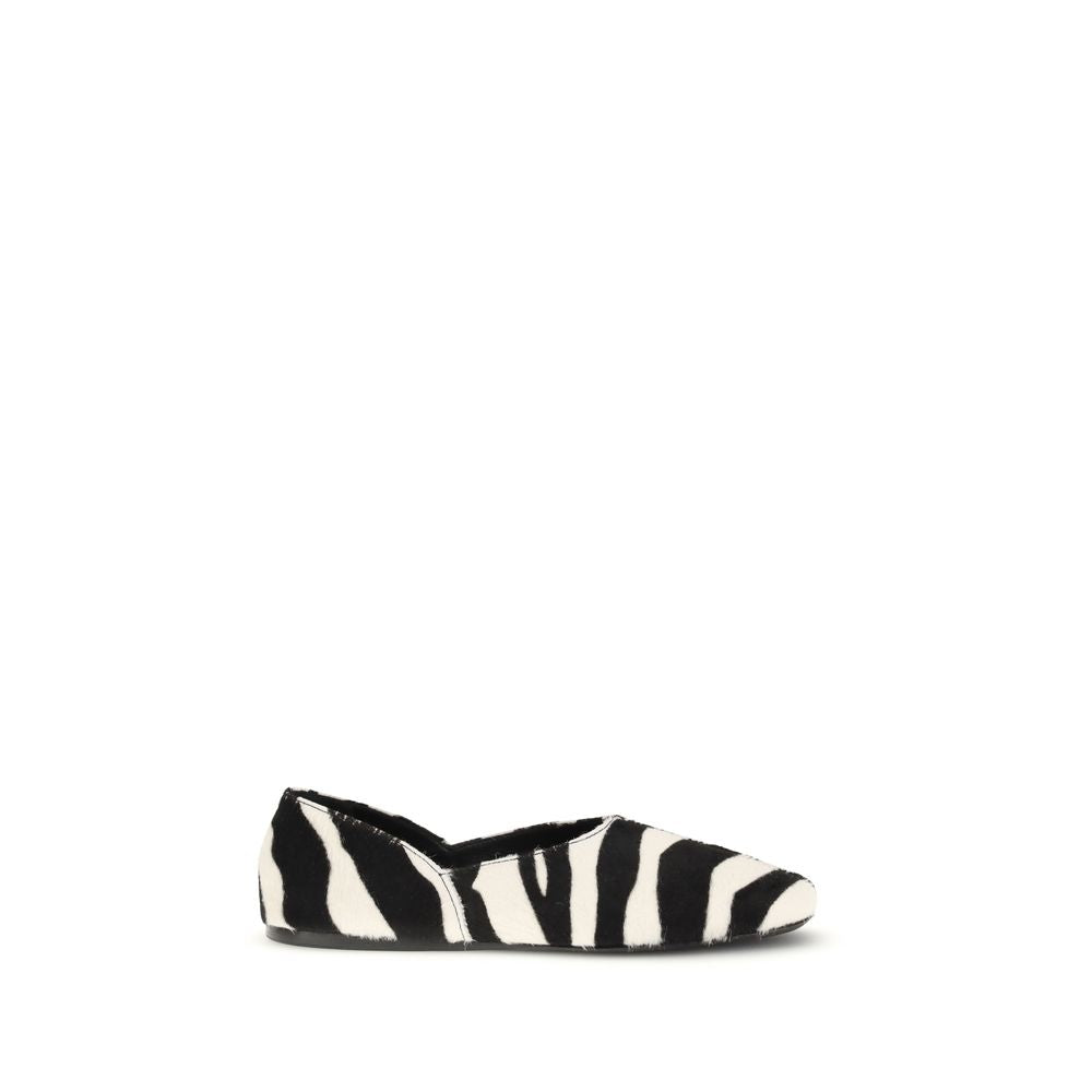 Khaite Multicolor Horsehair Ballet Flats