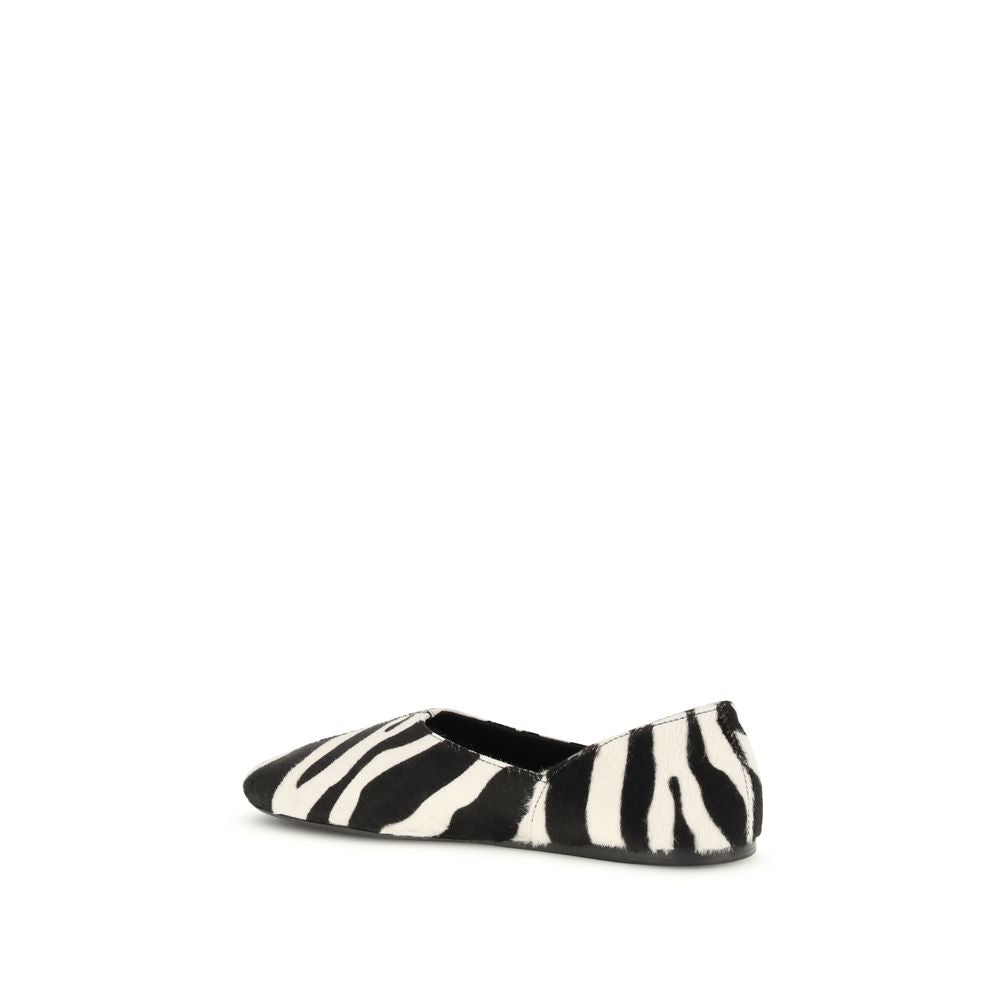 Khaite Multicolor Horsehair Ballet Flats