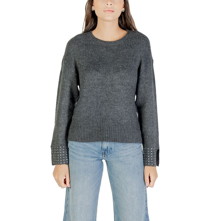 Only Gray Marabou Sweatshirt