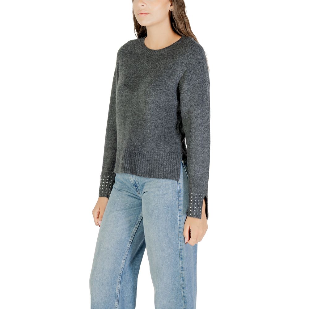Only Gray Marabou Sweatshirt