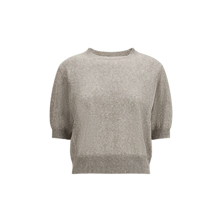 Brunello Cucinelli Brown Cotton Sweatshirt