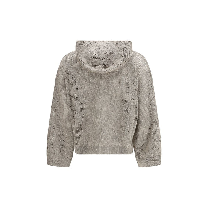 Brunello Cucinelli Beige Linen Hoodie