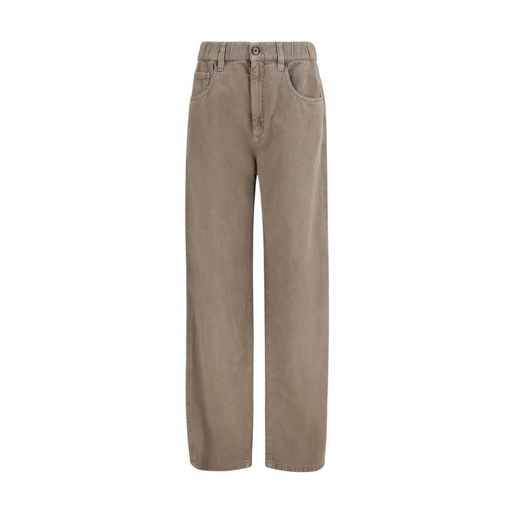 Brunello Cucinelli Beige Cotton Jeans Denim