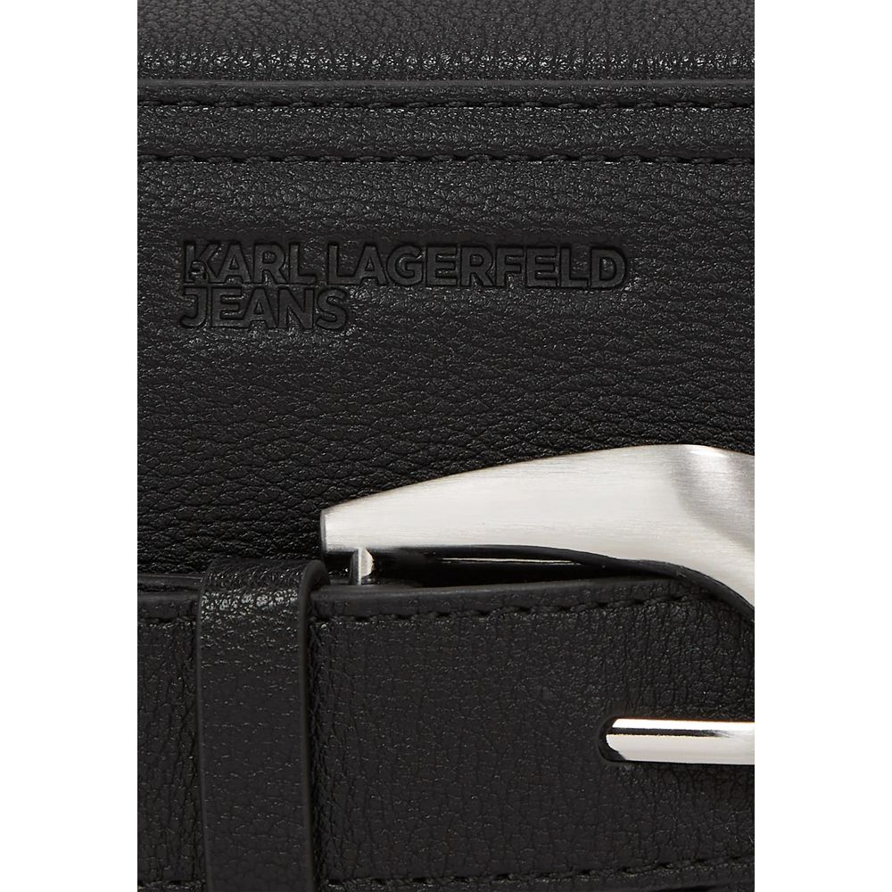 Karl Lagerfeld Black Polyethylene Handbag