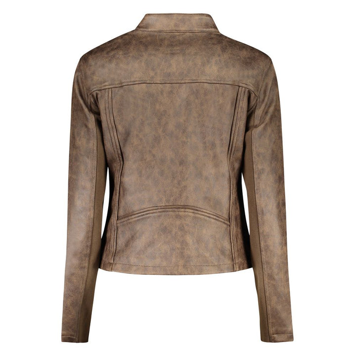Desigual Verde Poliuretano Women Jacket