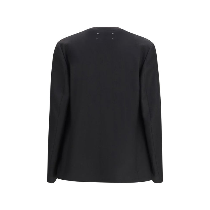 Maison Margiela Black Fleece Wool Clothing