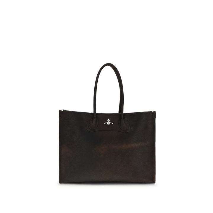 Vivienne Westwood Brown Lamb Ovis Aries Aries Shoulder Bag