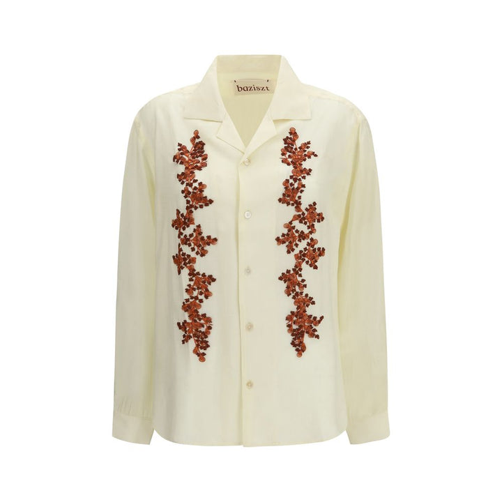 Baziszt Bicolor Cotton Pattern Shirt