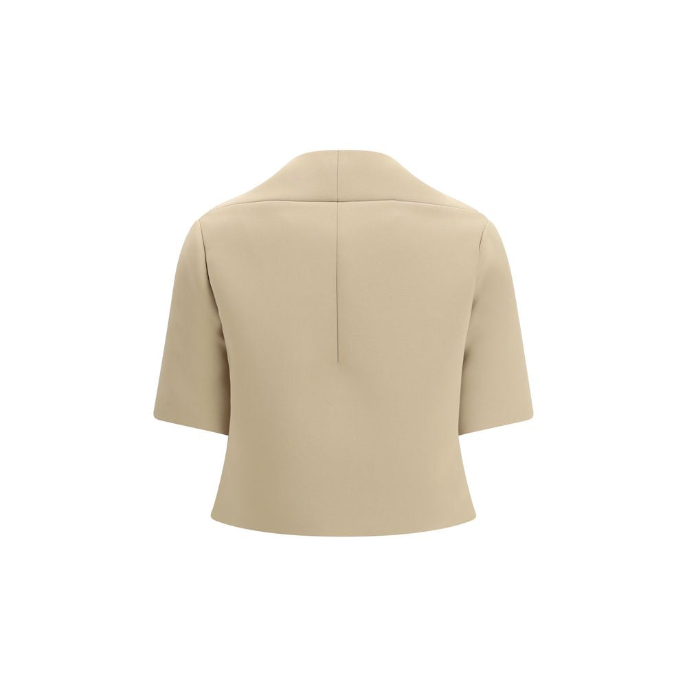 Khaite Beige Polyester Coat