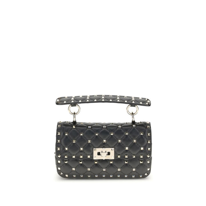 Valentino Garavani Black Calf Leather Bos Taurus Handbag