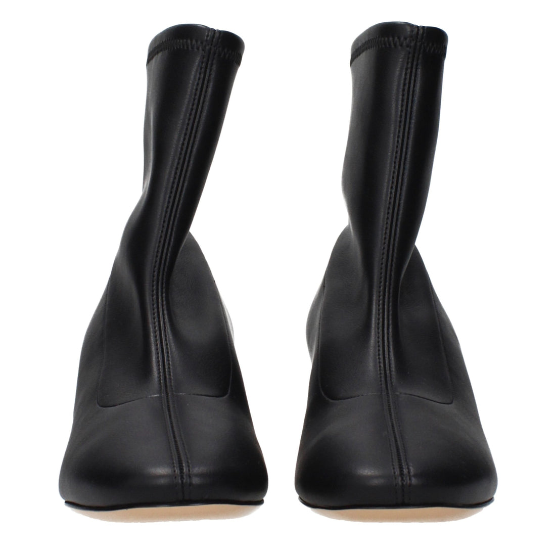 Casadei Black Leather Ankle Boots