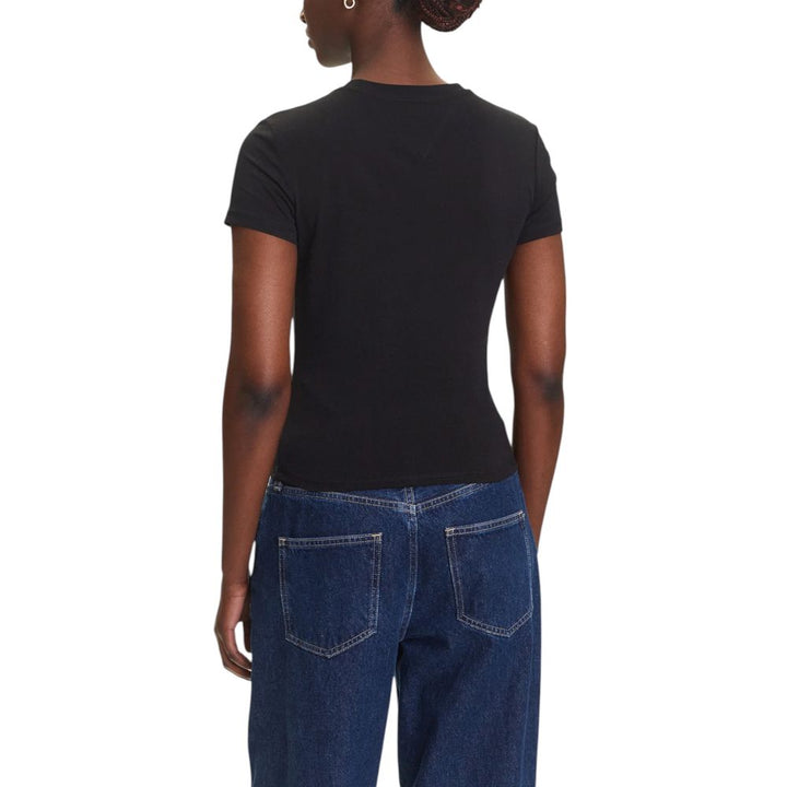 Tommy Hilfiger Jeans Black Recycled Cotton T-Shirt