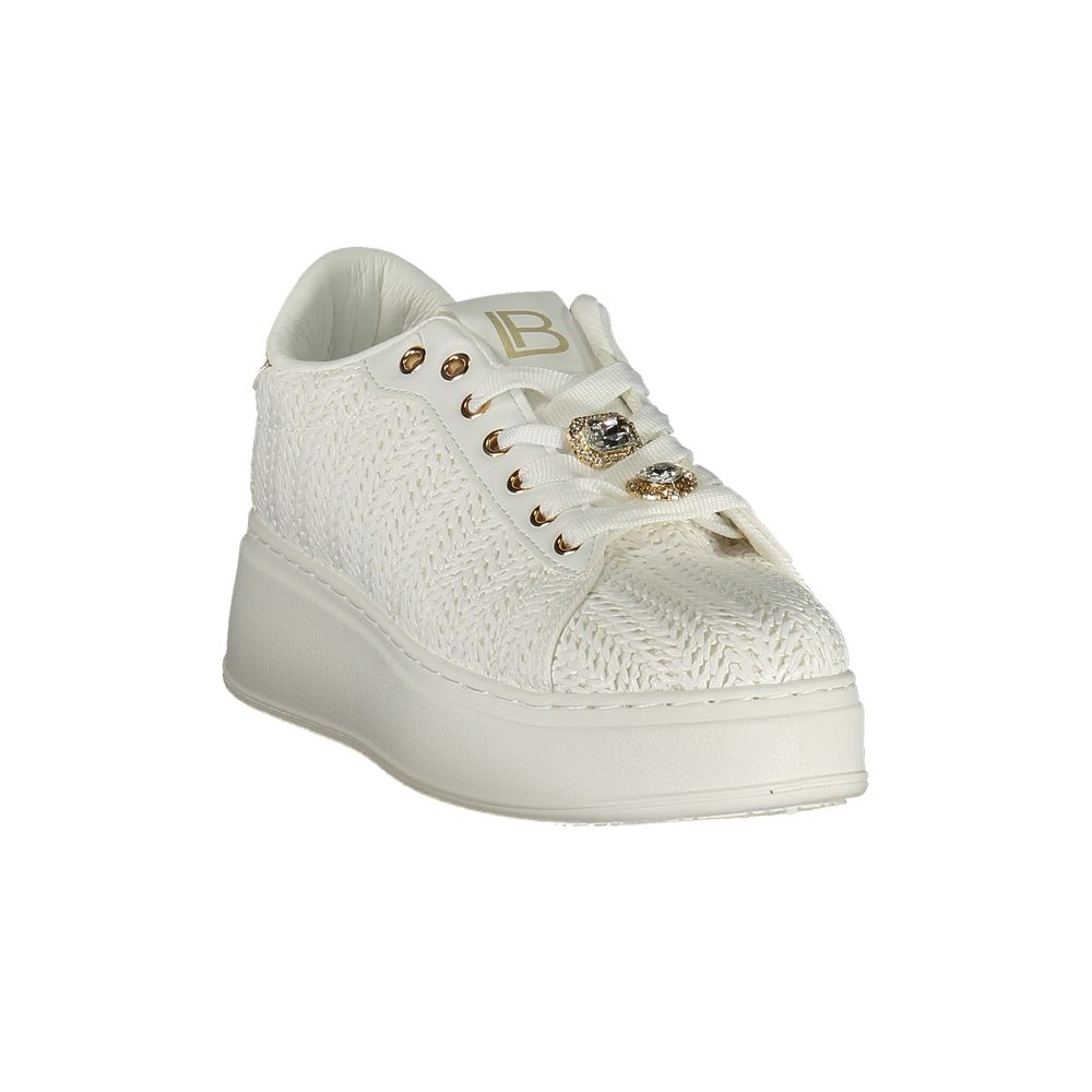 Laura Biagiotti Bianco Polyurethane Women Sneaker