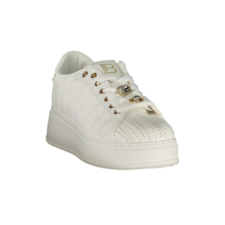Laura Biagiotti Bianco Polyurethane Women Sneaker
