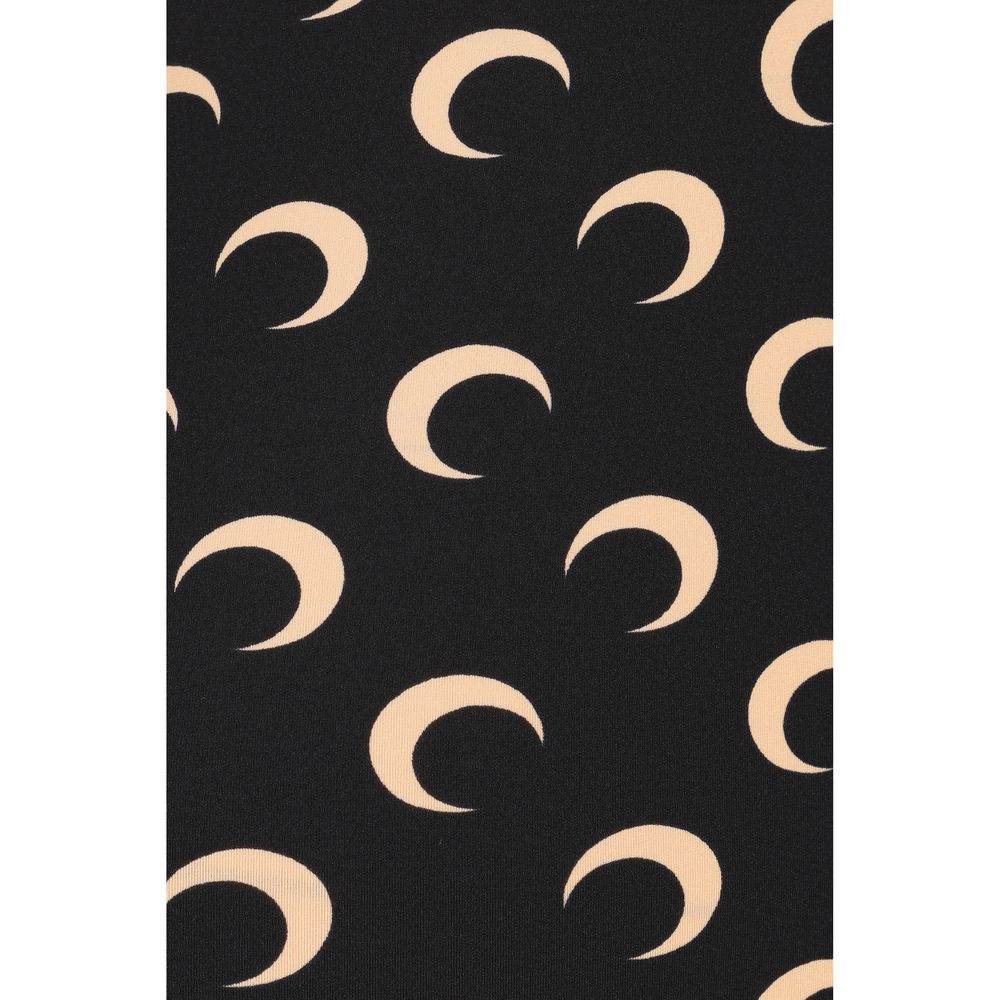 Marine Serre Black Polyamide Leggings