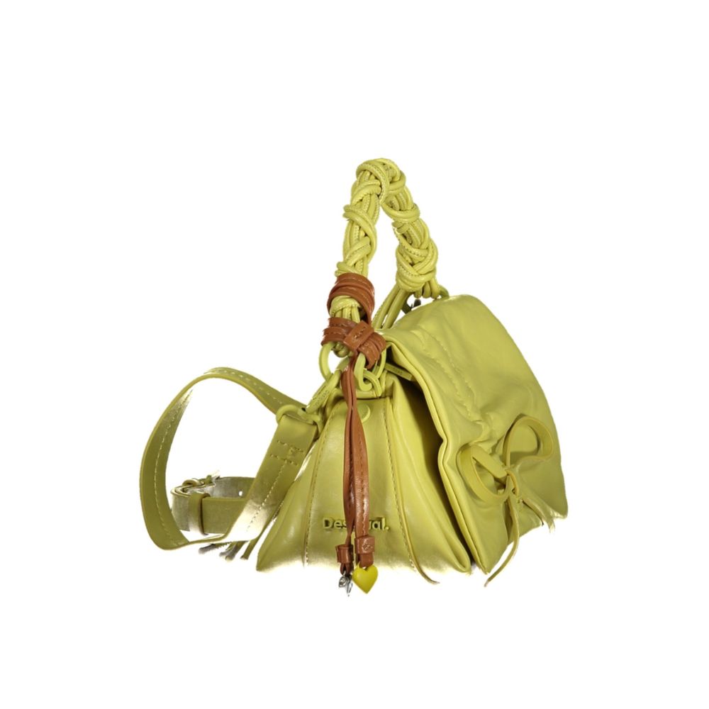 Desigual Yellow Polyethylene Handbag
