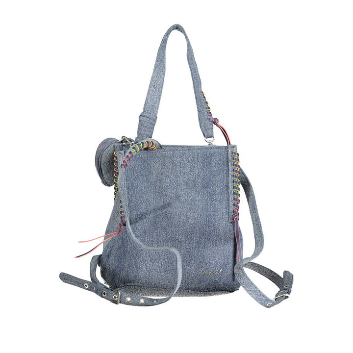 Desigual Azzurro Cotton Women Backpack