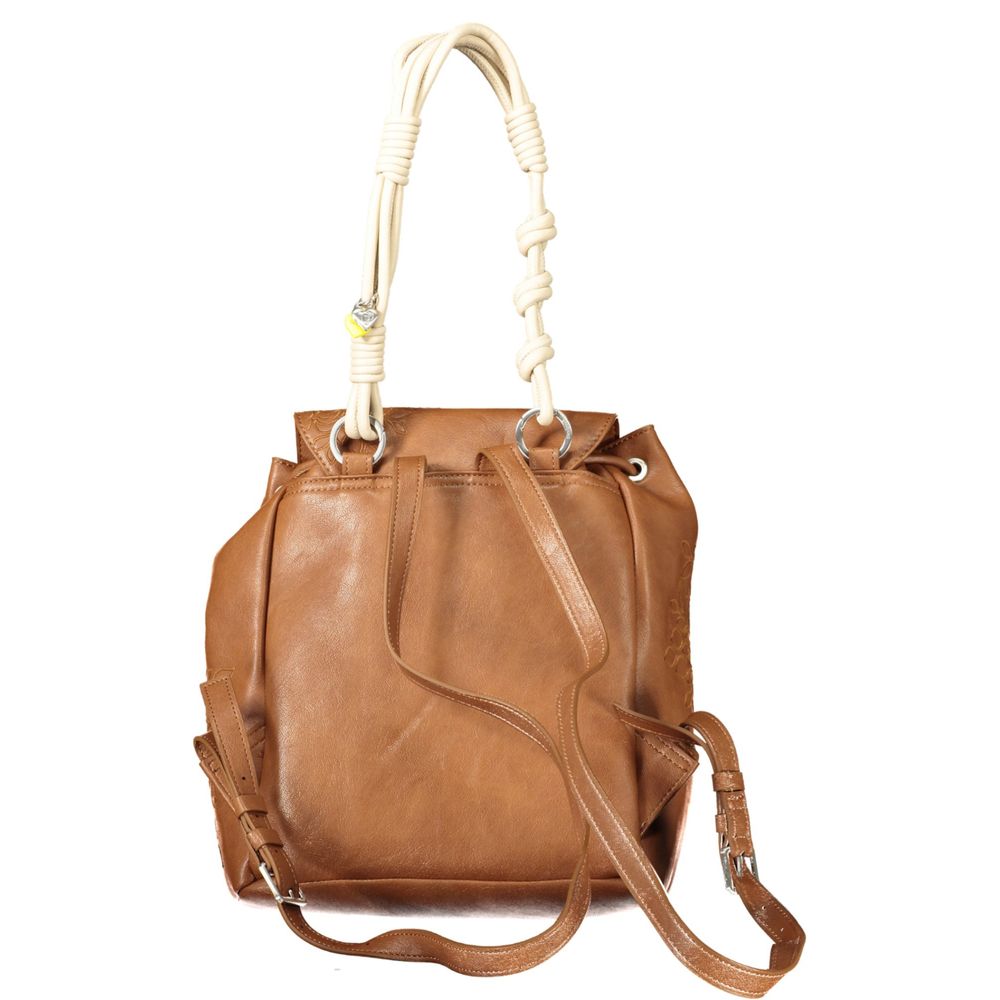 Desigual Brown Polyethylene Backpack
