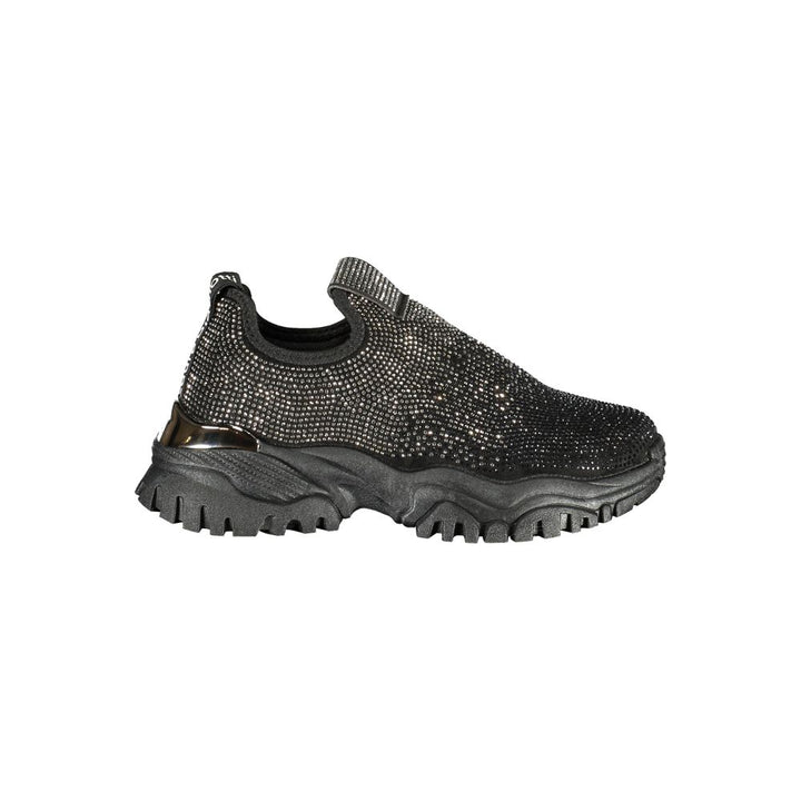 Laura Biagiotti Black Polyester Athletic Sneakers