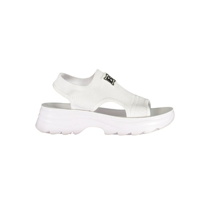 Laura Biagiotti White Polyester Platform Sandals