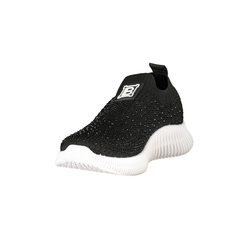 Laura Biagiotti Black Polyester Athletic Sneakers