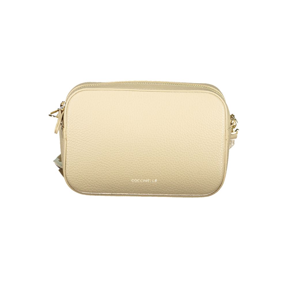 Coccinelle Beige Leather Women Handbag