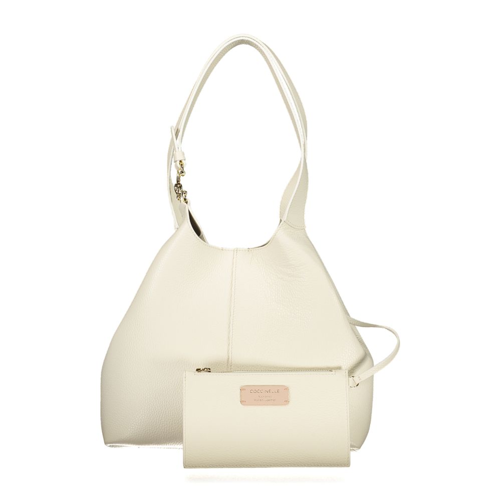 Coccinelle White Leather Handbag